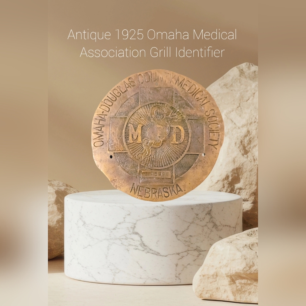 Omaha-Douglas County Medical Society Bronze Plaque - Nebraska